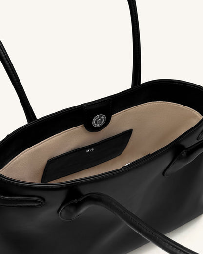 Jw Pei Camille Buckle Strap Tote Bag Black