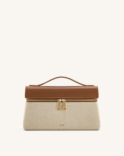 Jw Pei Thea Top Handle Bag Brown Canvas