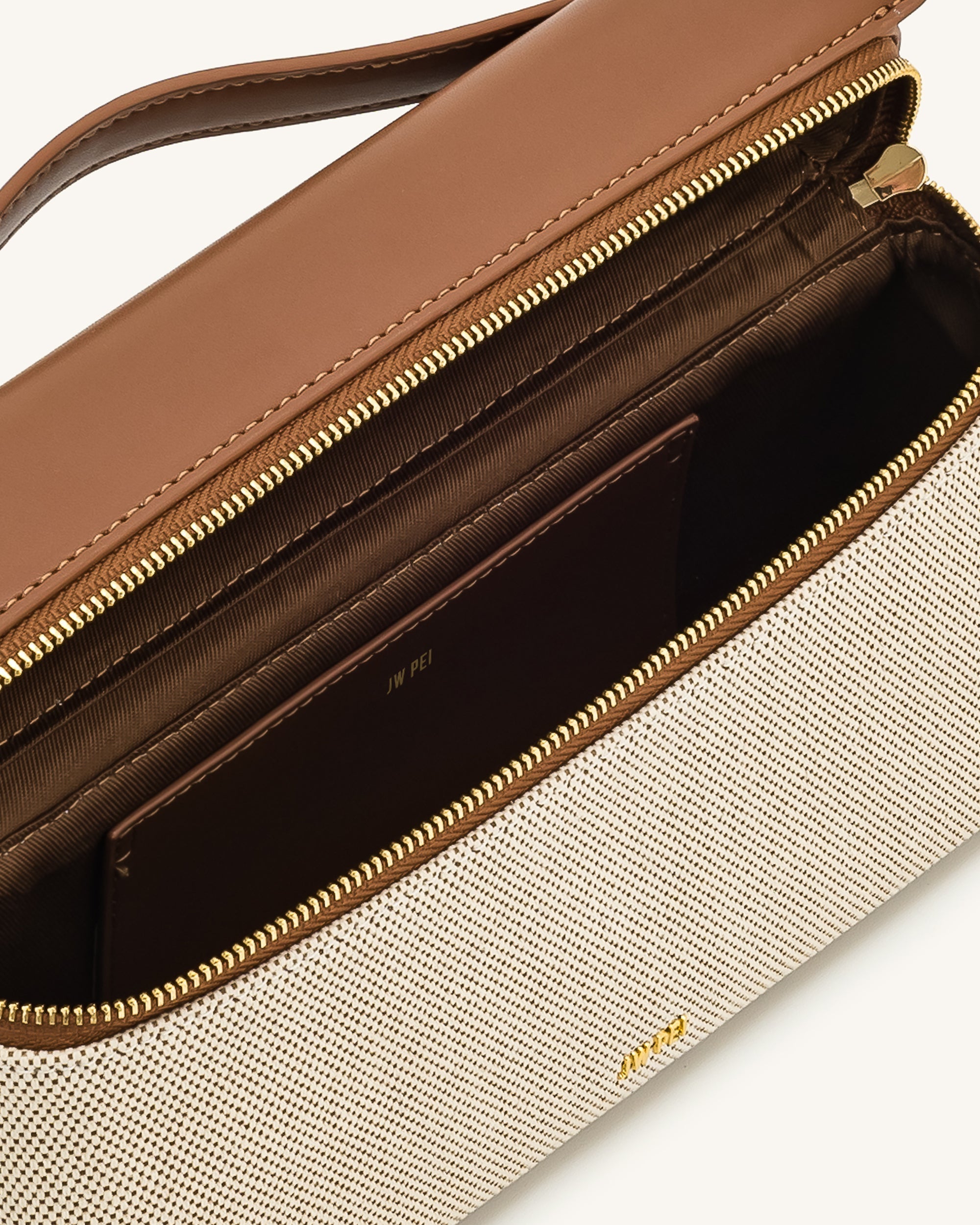 Jw Pei Thea Top Handle Bag Brown Canvas