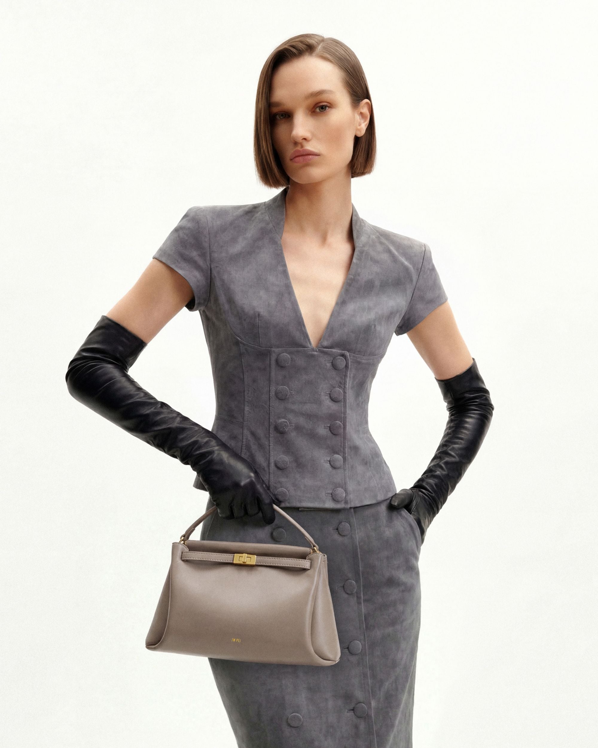 Jw Pei Carmen Top Handle Bag Apricot