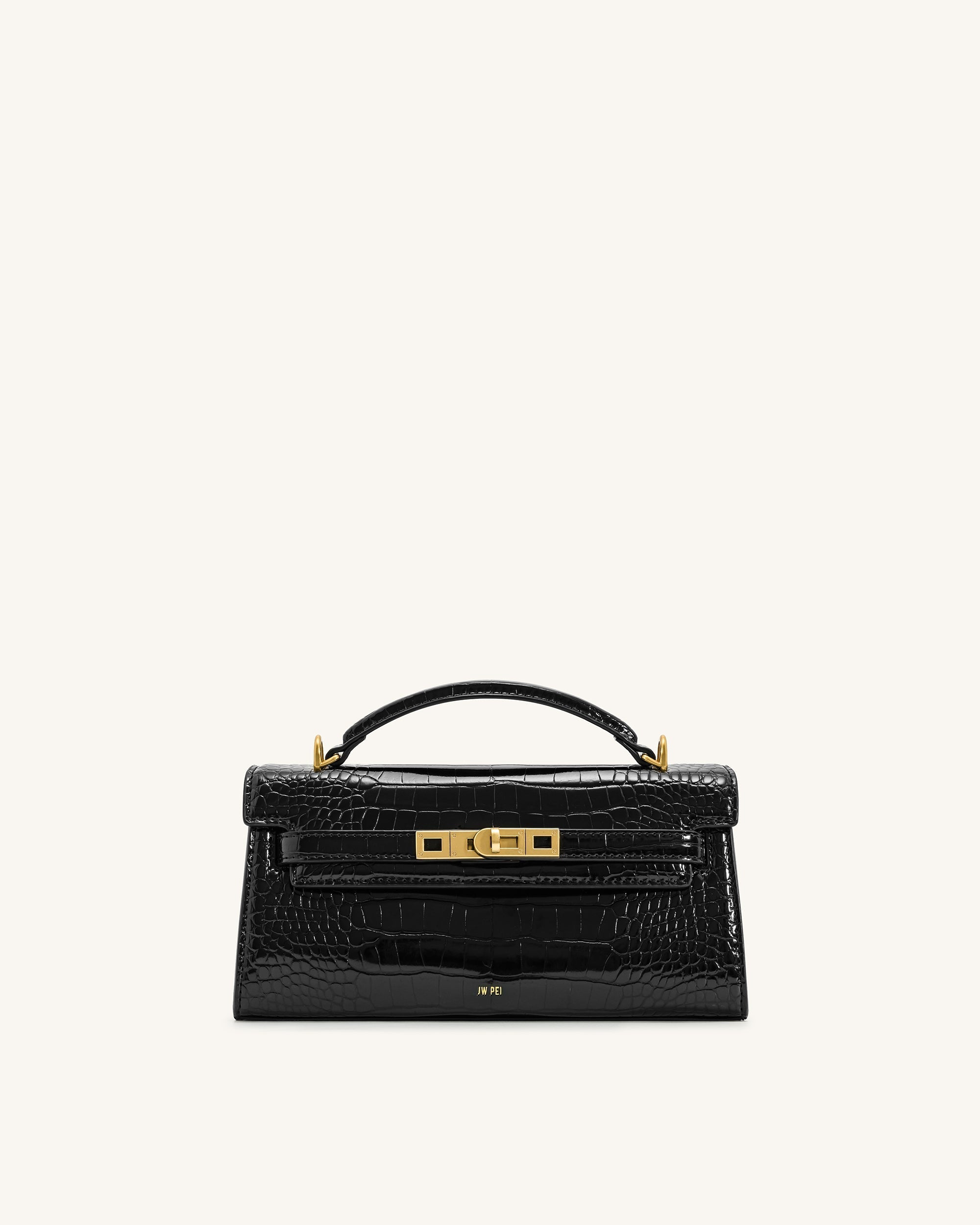 Jw Pei Noor Top Handle Bag Black Croc