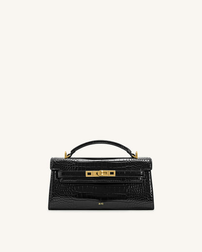 Jw Pei Noor Top Handle Bag Black Croc