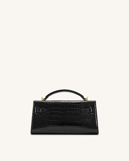 Jw Pei Noor Top Handle Bag Black Croc