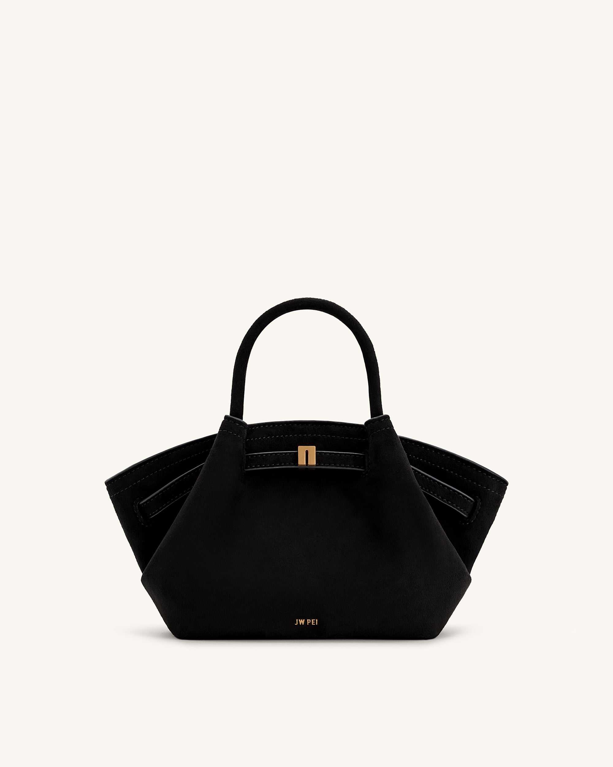 Jw Pei Hana Mini Faux Suede Tote Bag Black