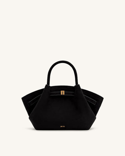 Jw Pei Hana Mini Faux Suede Tote Bag Black