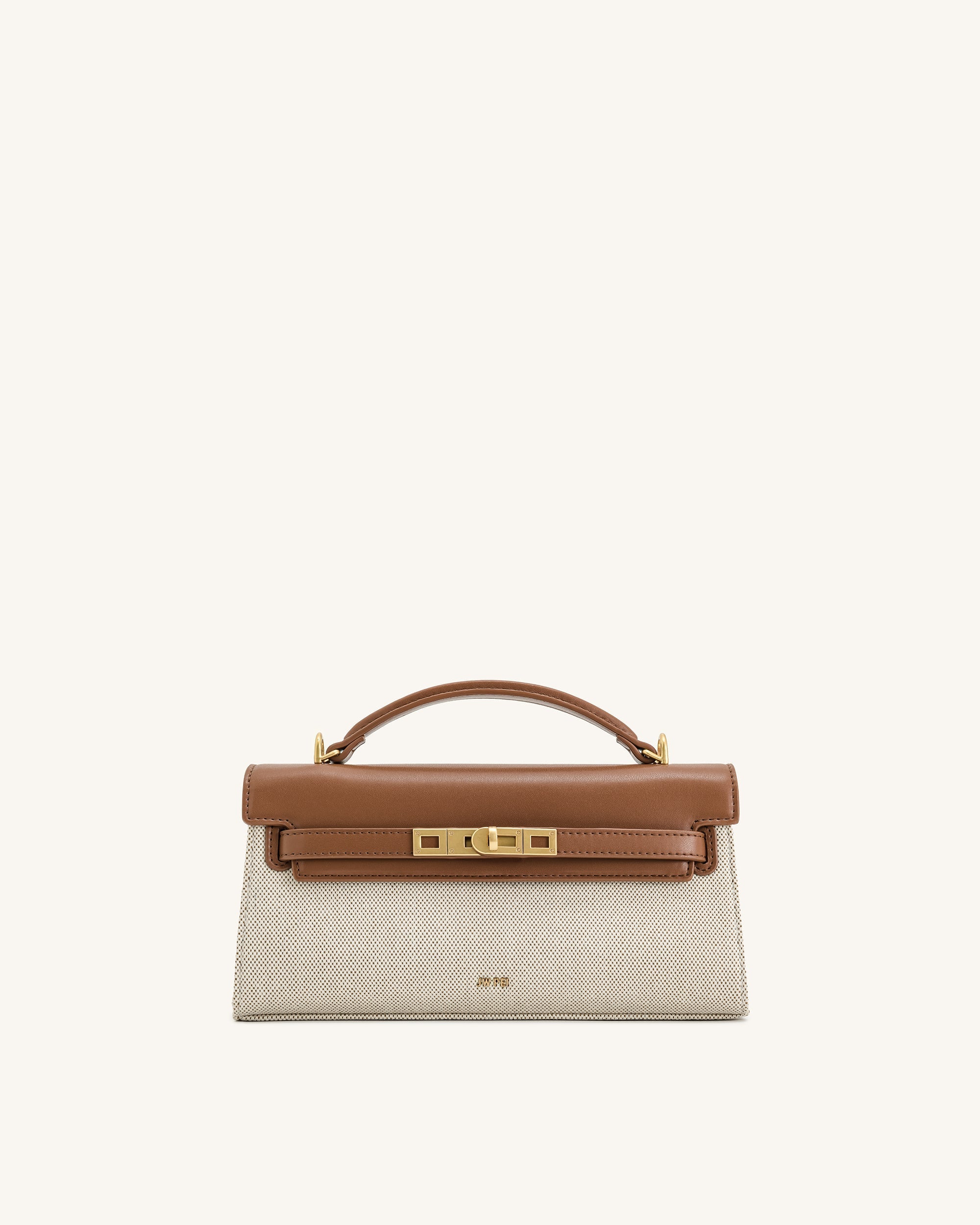 Jw Pei Noor Top Handle Bag Brown Canvas