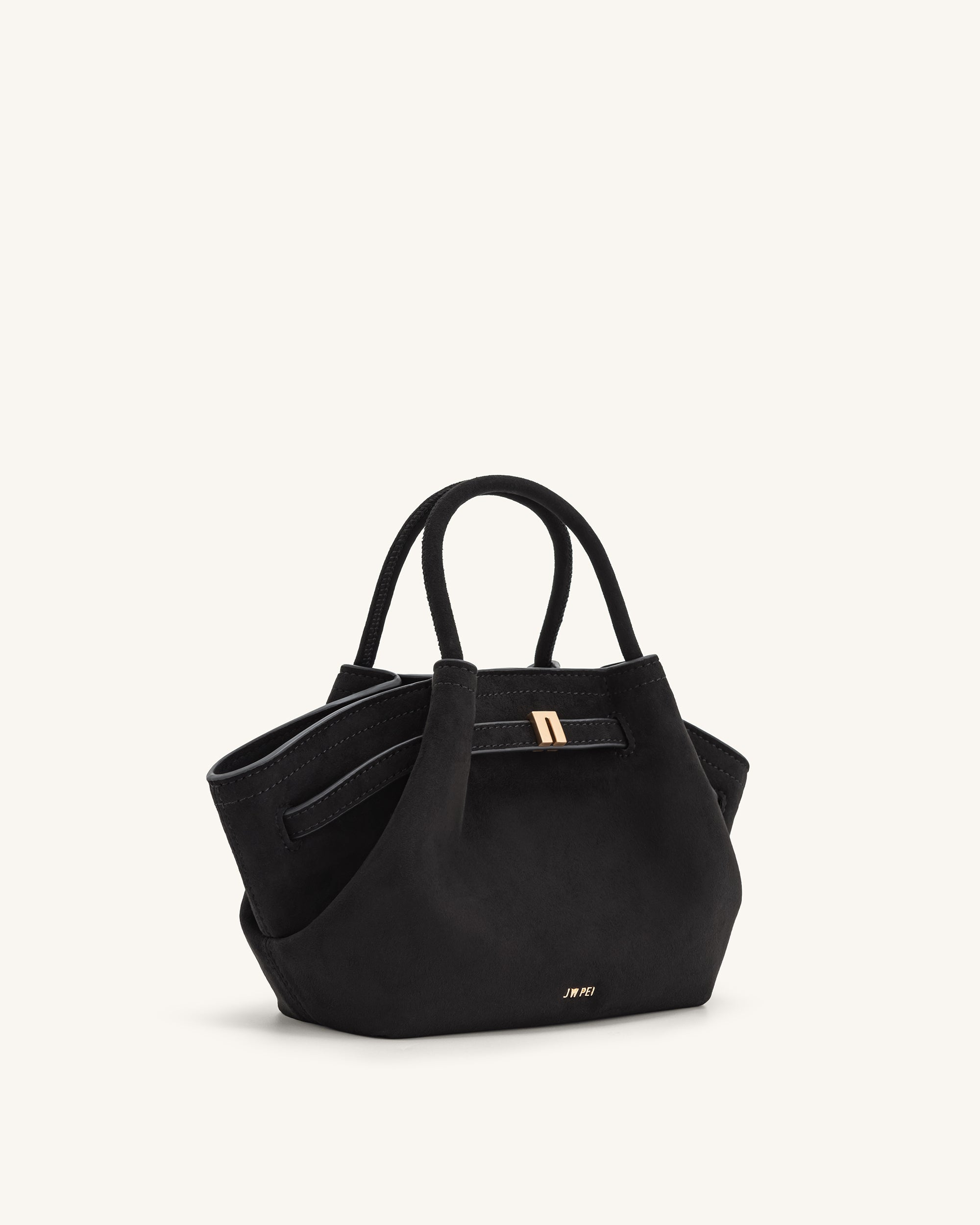 Jw Pei Hana Mini Faux Suede Tote Bag Black