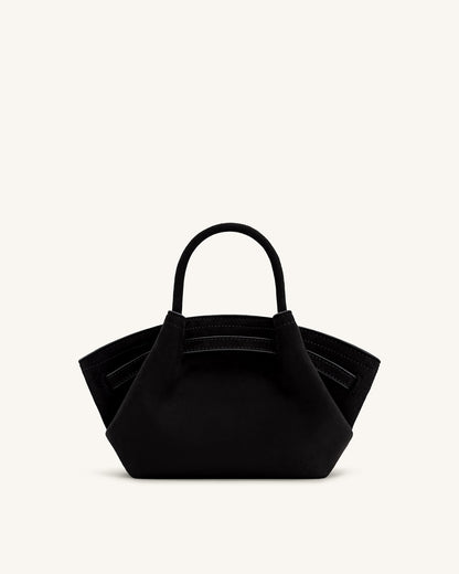 Jw Pei Hana Mini Faux Suede Tote Bag Black