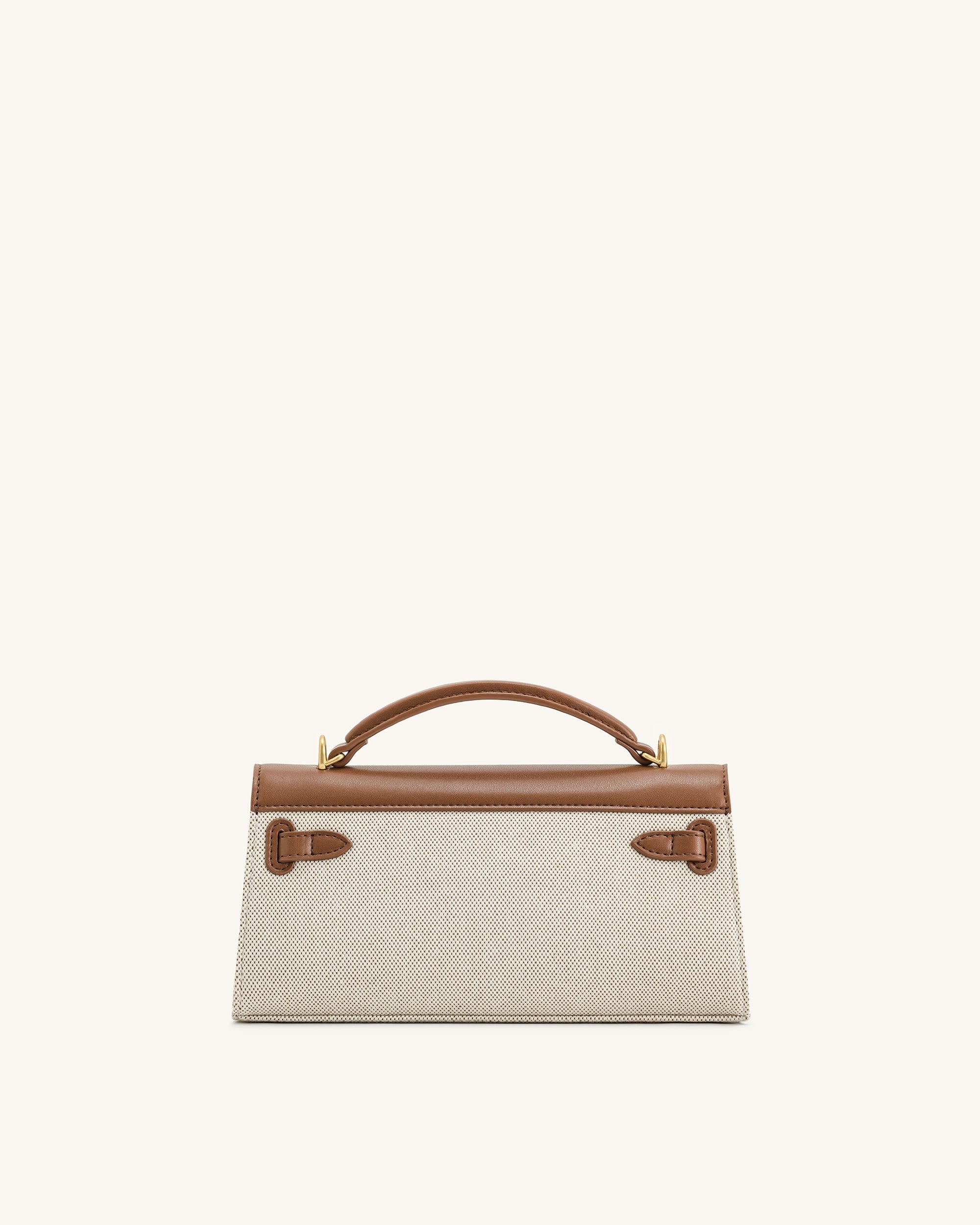Jw Pei Noor Top Handle Bag Brown Canvas