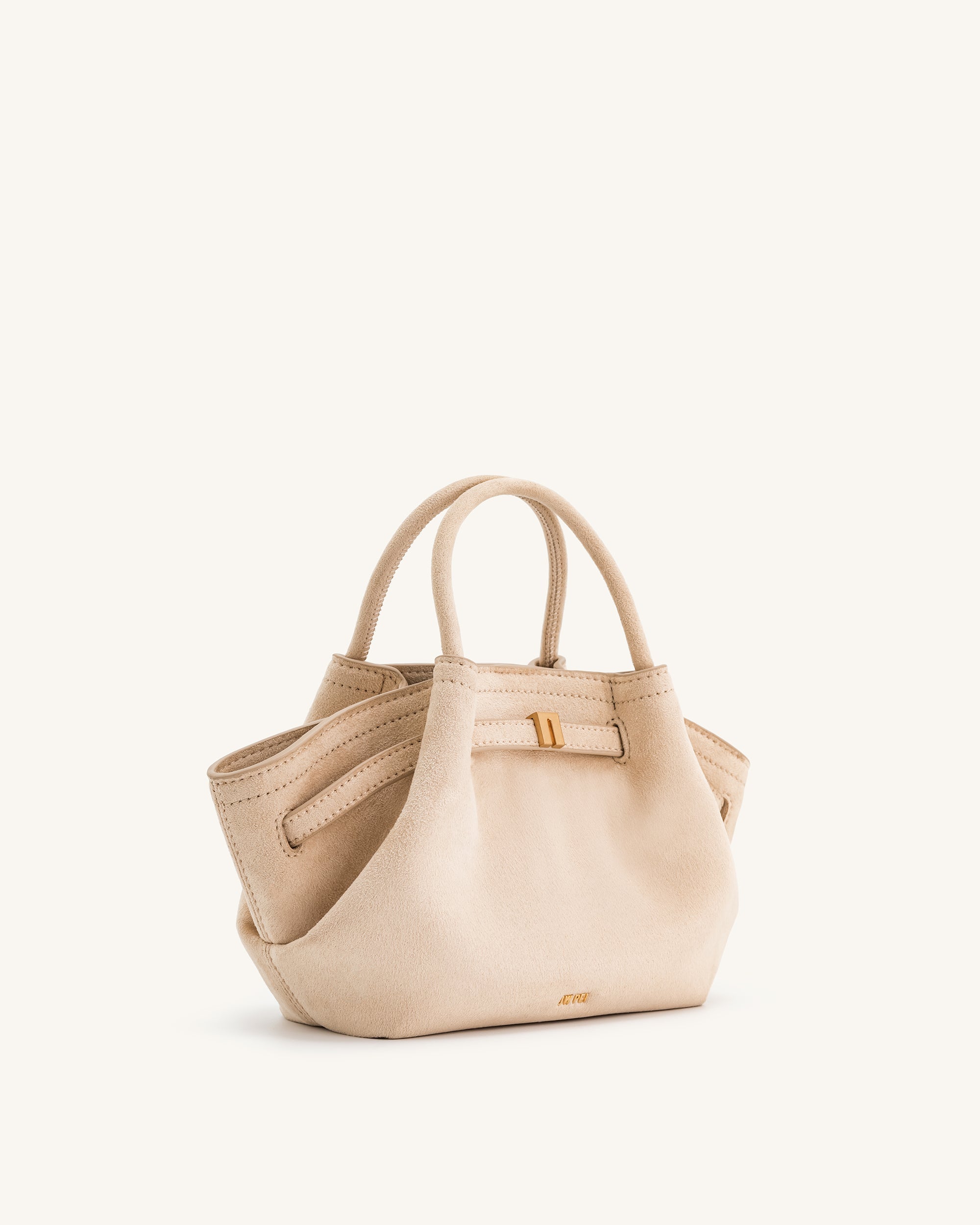 Jw Pei Hana Mini Faux Suede Tote Bag Off White
