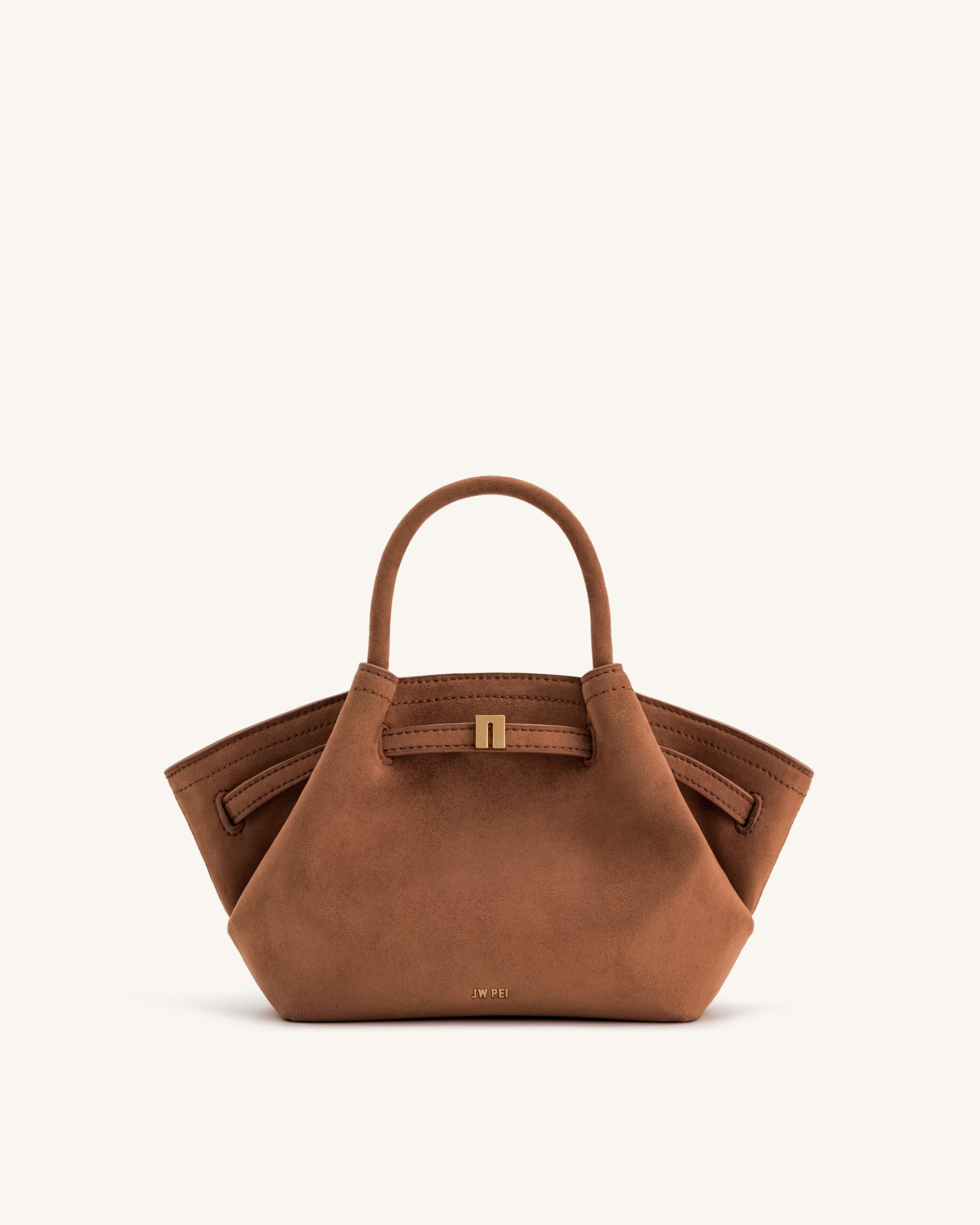Jw Pei Hana Mini Faux Suede Tote Bag Brown