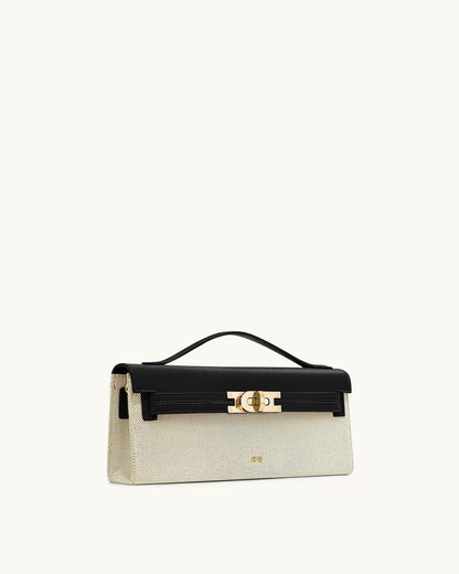 Jw Pei Bria Structured Top Handle Bag Black Canvas