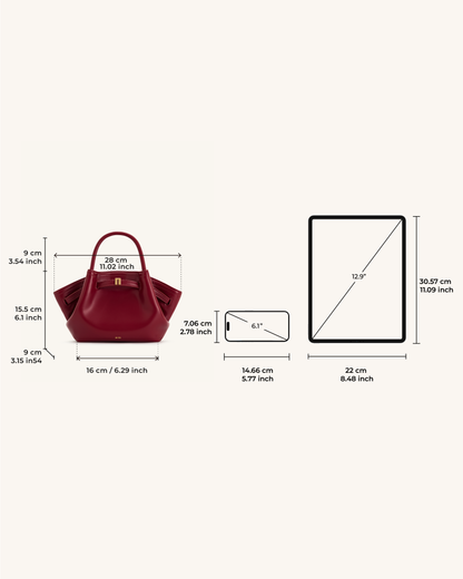 Jw Pei Hana Mini Tote Bag Claret