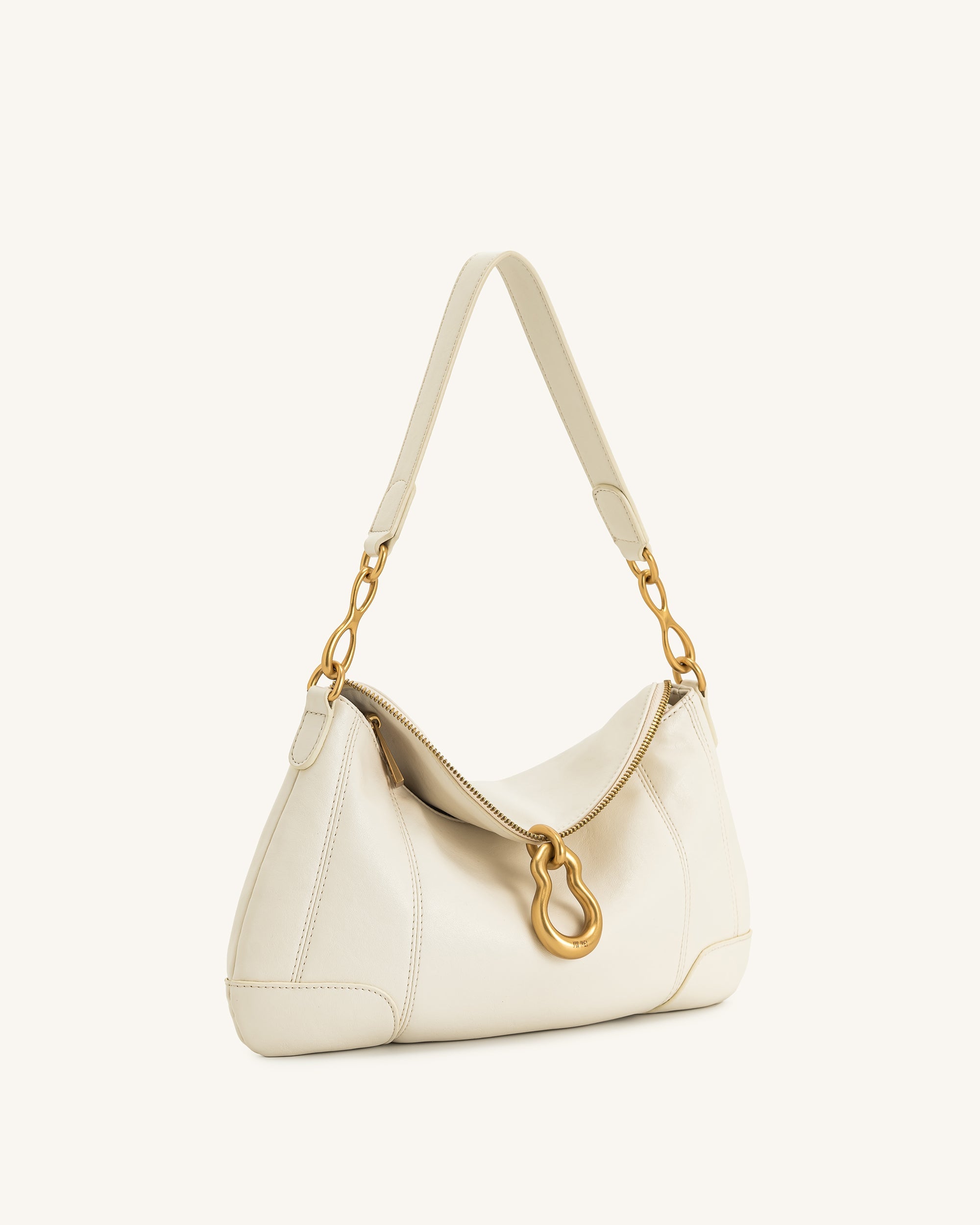Jw Pei Jayla Metal Pendant Embellished Shoulder Bag White