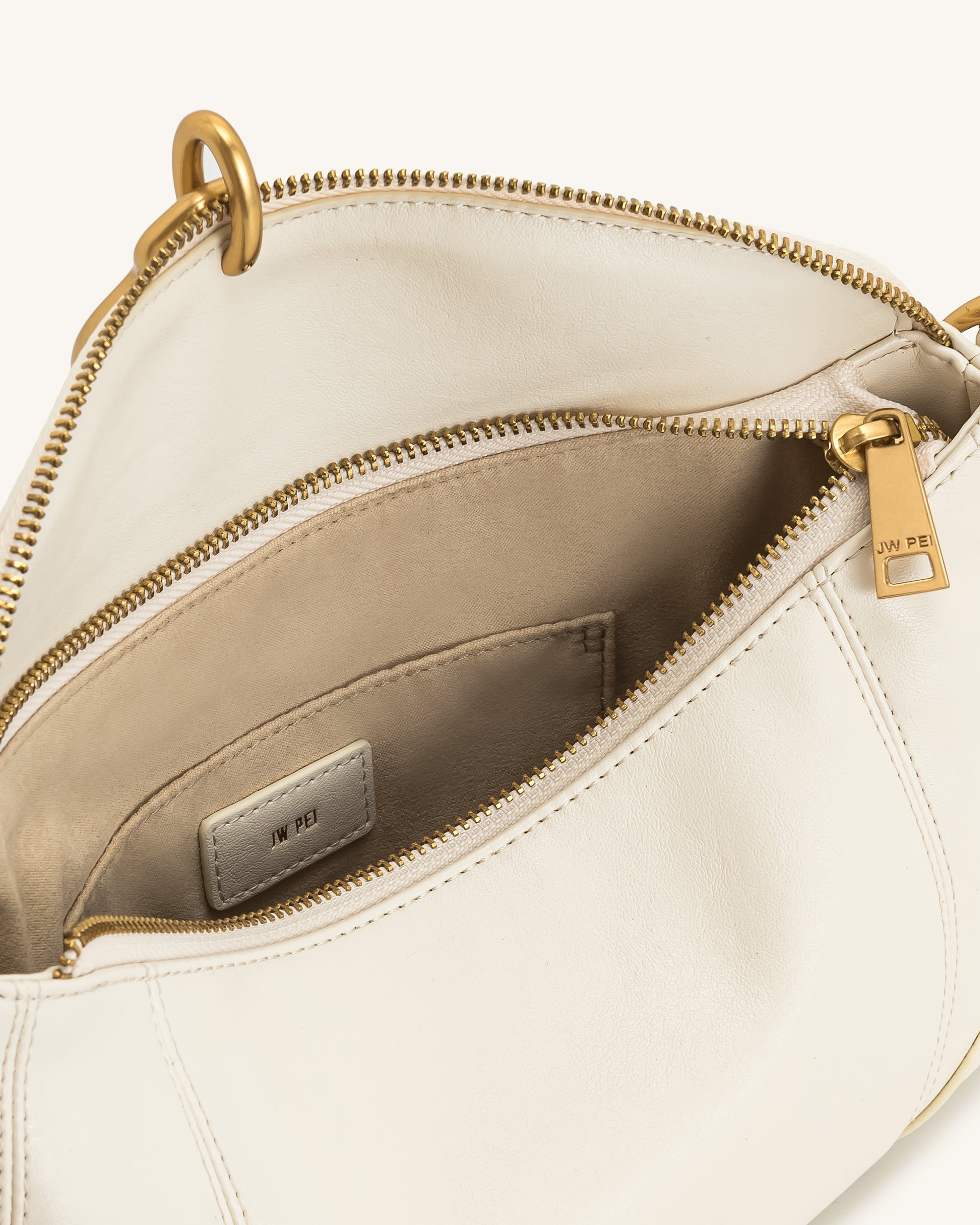 Jw Pei Jayla Metal Pendant Embellished Shoulder Bag White