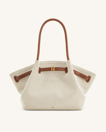 Jw Pei Hana Large Tote Bag Brown Canvas