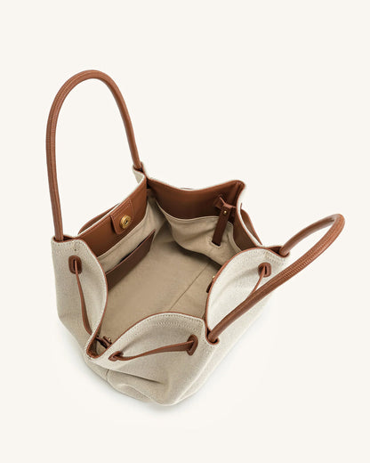 Jw Pei Hana Large Tote Bag Brown Canvas
