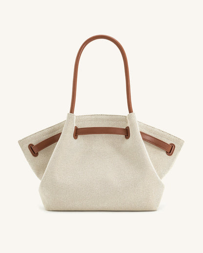 Jw Pei Hana Large Tote Bag Brown Canvas