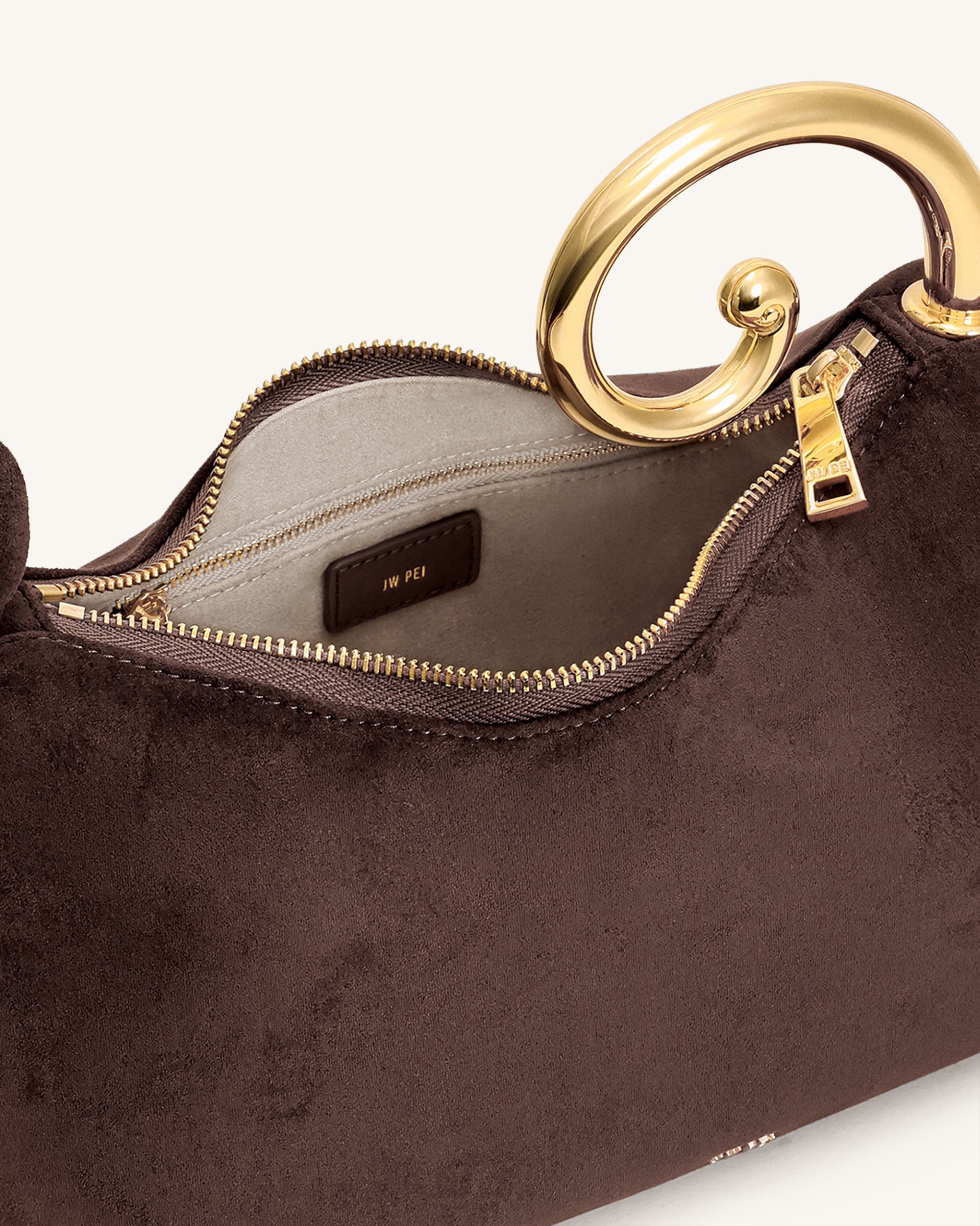 Jw Pei Nell Fringe Hardware Top Handle Bag Deep Brown