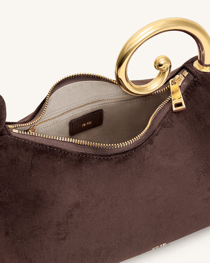 Jw Pei Nell Fringe Hardware Top Handle Bag Deep Brown