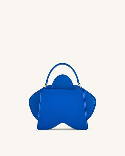Jw Pei Flora Orchid Shaped Top Handle Bag Blue