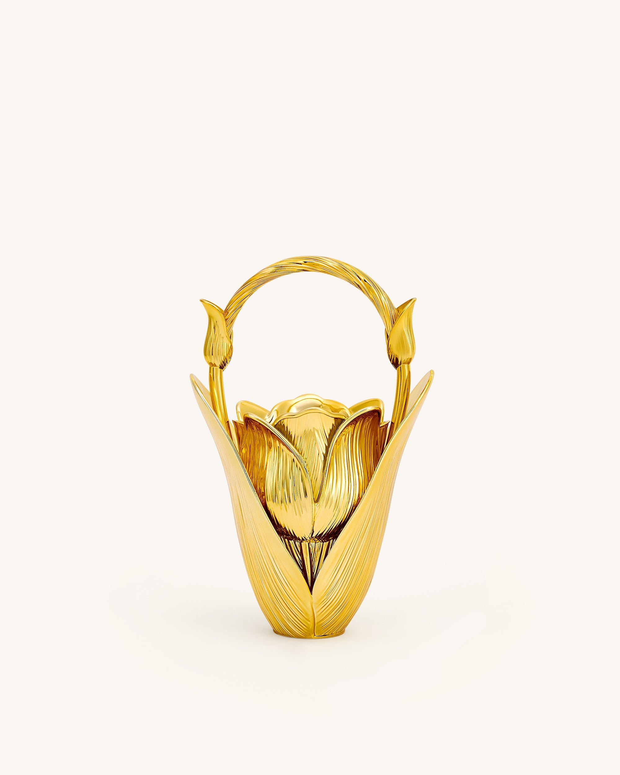 Jw Pei Ella Tulip Vase Top Handle Bag Gold