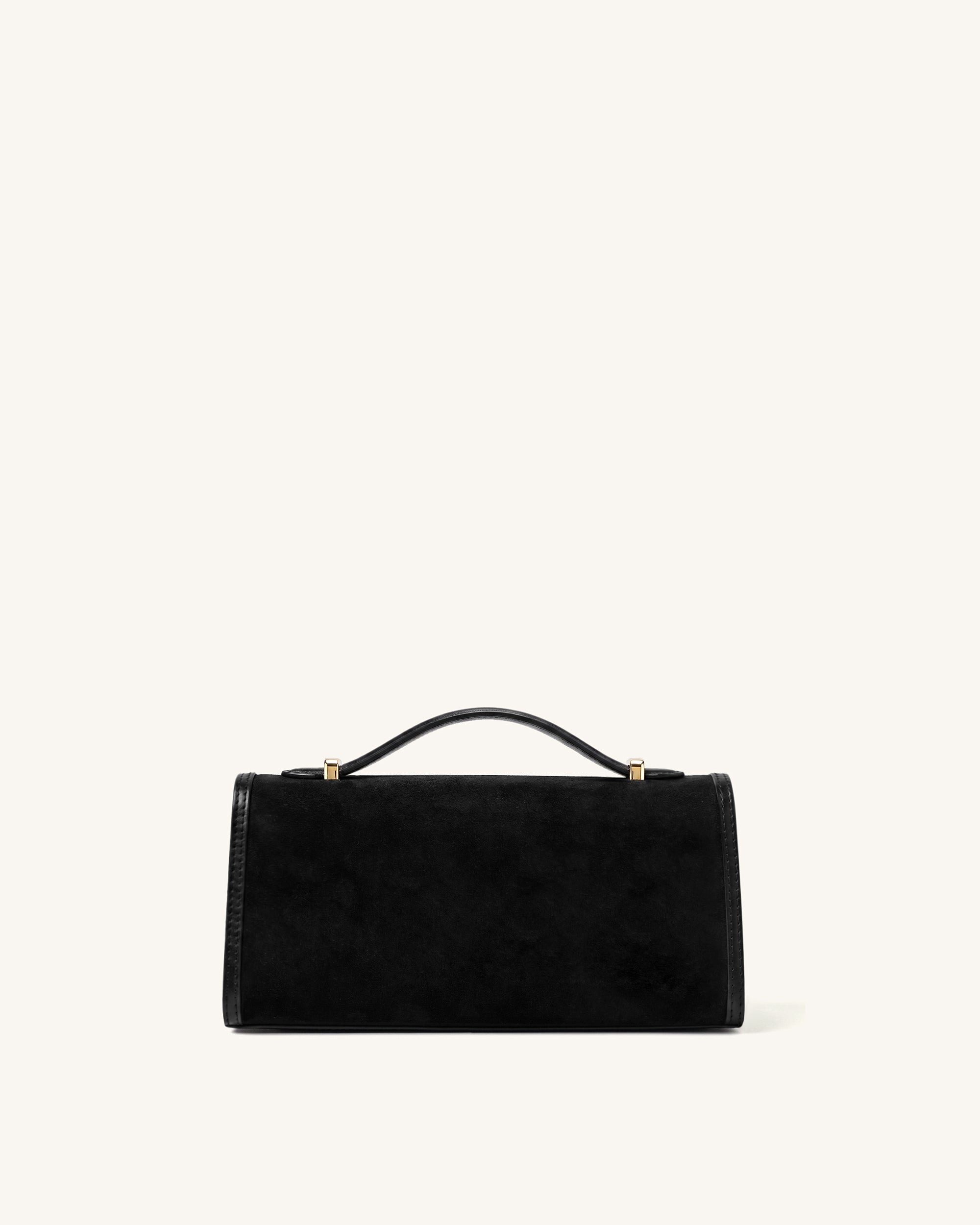 Jw Pei Delphine Faux Suede Top Handle Bag Black