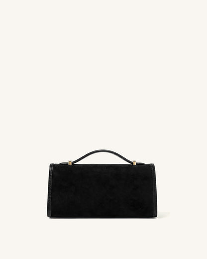 Jw Pei Delphine Faux Suede Top Handle Bag Black