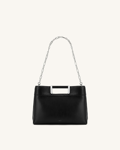 Jw Pei Elodie Chain Handle Top Handle Bag Black