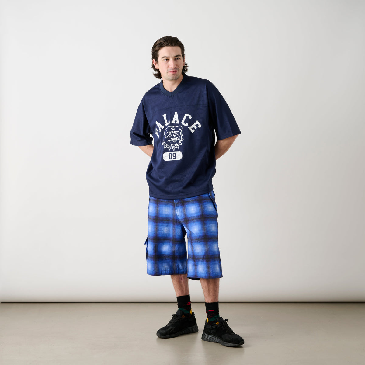 Palace Skateboards Bulldog MESH Jersey NAVY