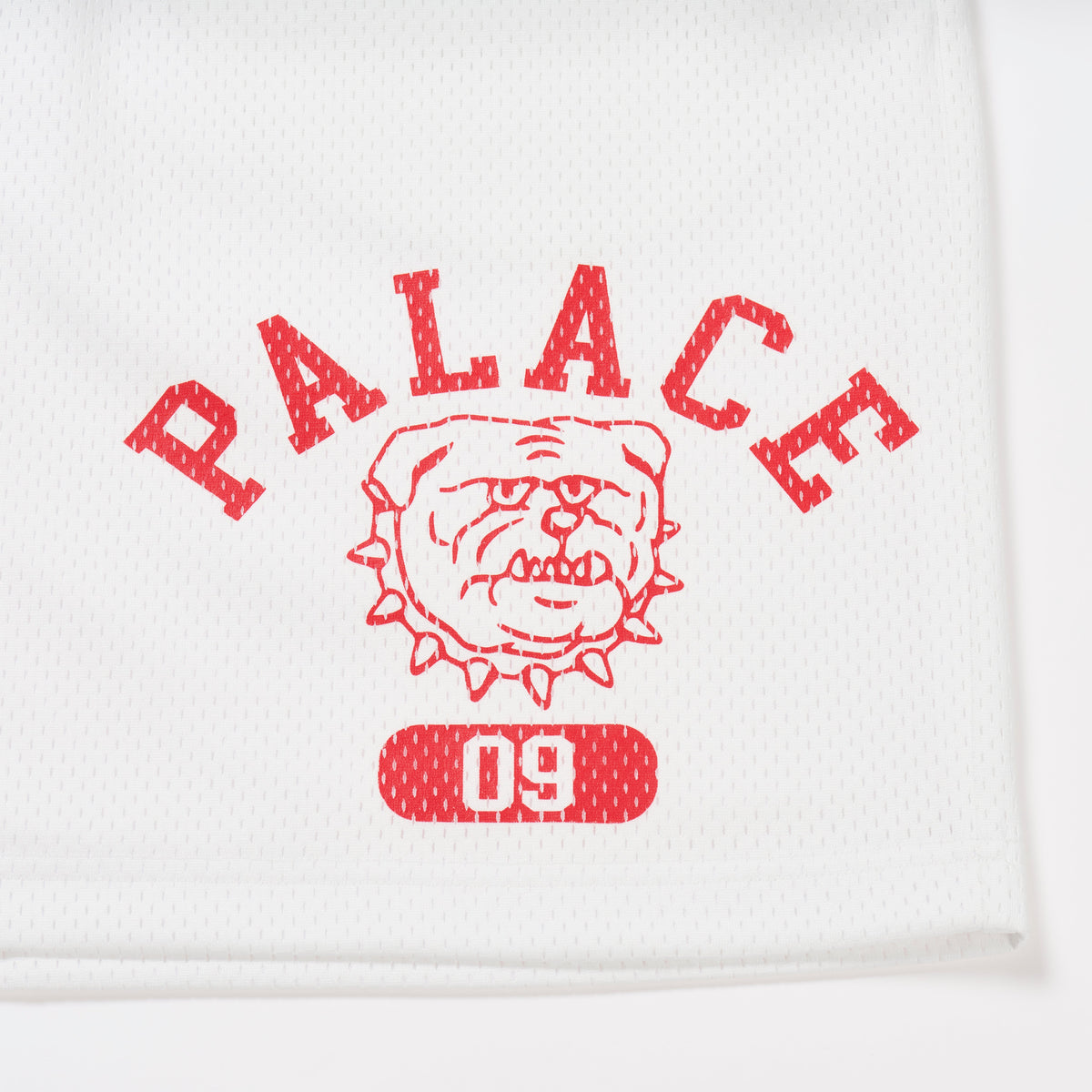 Palace Skateboards Bulldog MESH Short White