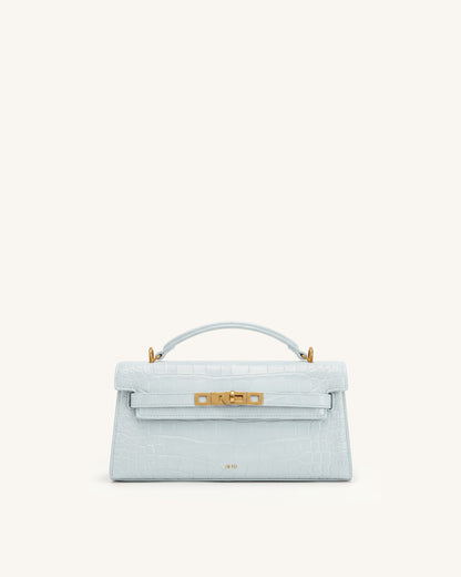 Jw Pei Noor Top Handle Bag Blue Croc