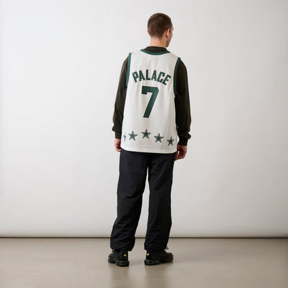 Palace Skateboards Lightning Basketball VEST White / Green