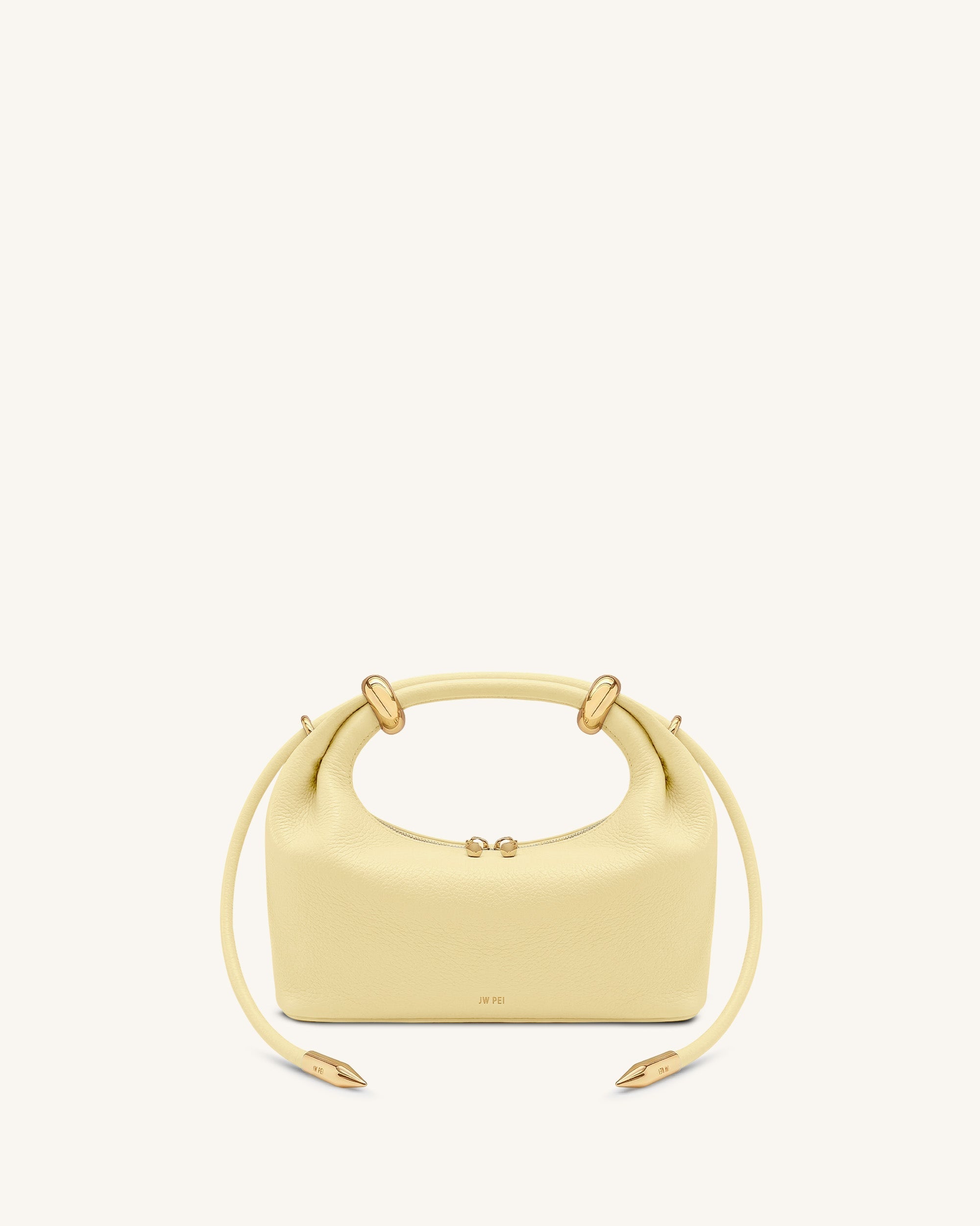 Jw Pei Ellie Metal Ring Embellished Top Handle Bag Lemon Yellow