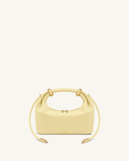 Jw Pei Ellie Metal Ring Embellished Top Handle Bag Lemon Yellow