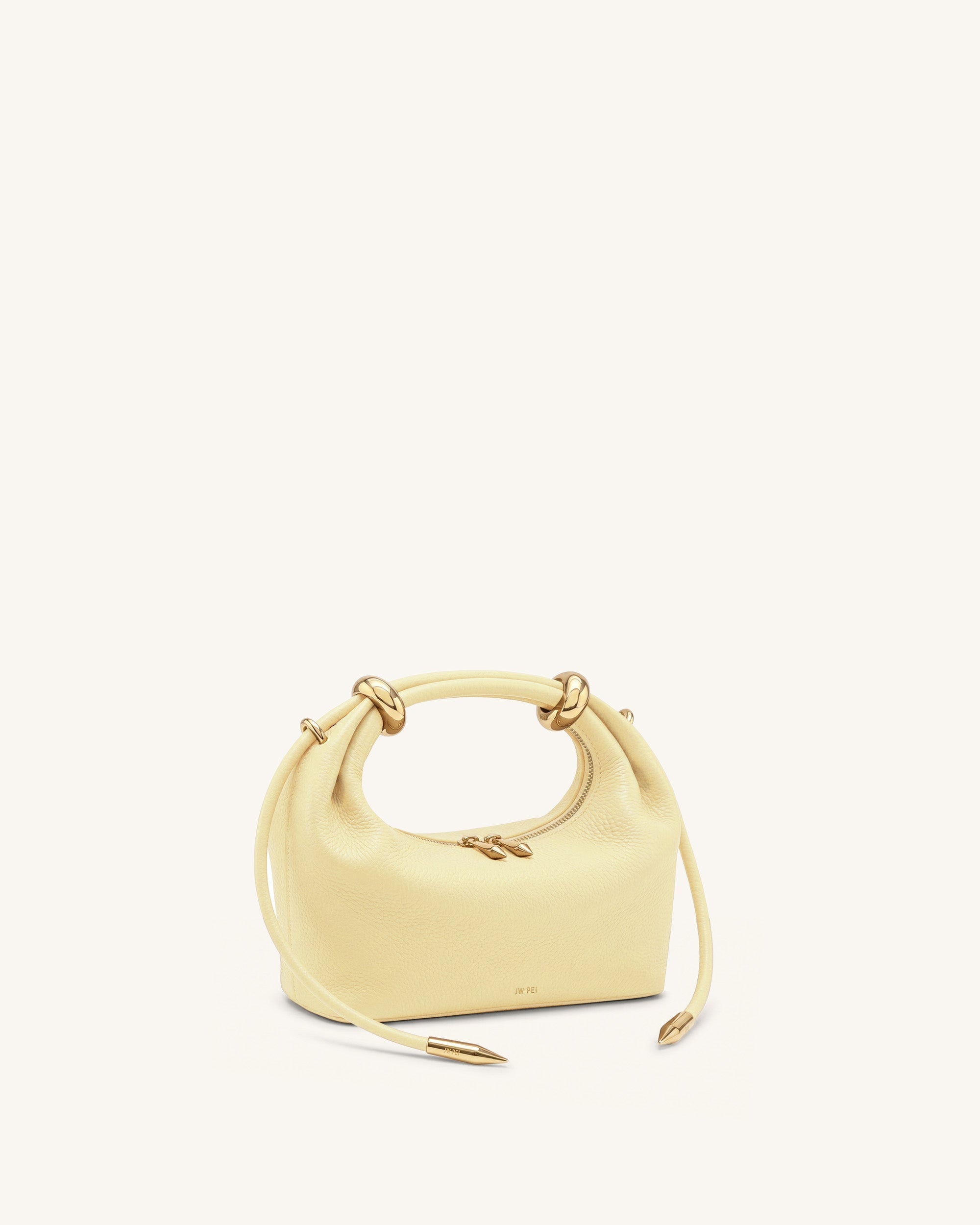 Jw Pei Ellie Metal Ring Embellished Top Handle Bag Lemon Yellow