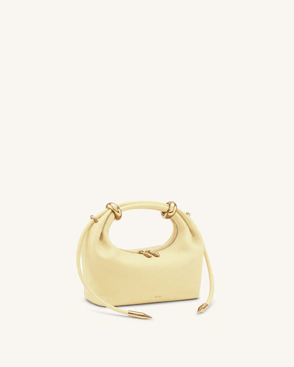 Jw Pei Ellie Metal Ring Embellished Top Handle Bag Lemon Yellow