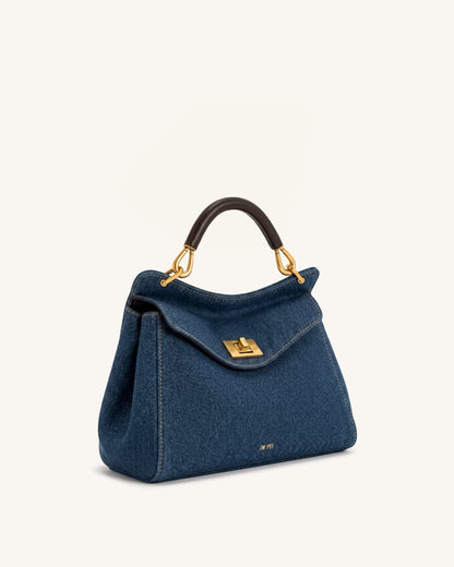 Jw Pei Lucia Classic Handbag Blue Denim