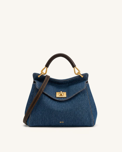 Jw Pei Lucia Classic Handbag Blue Denim
