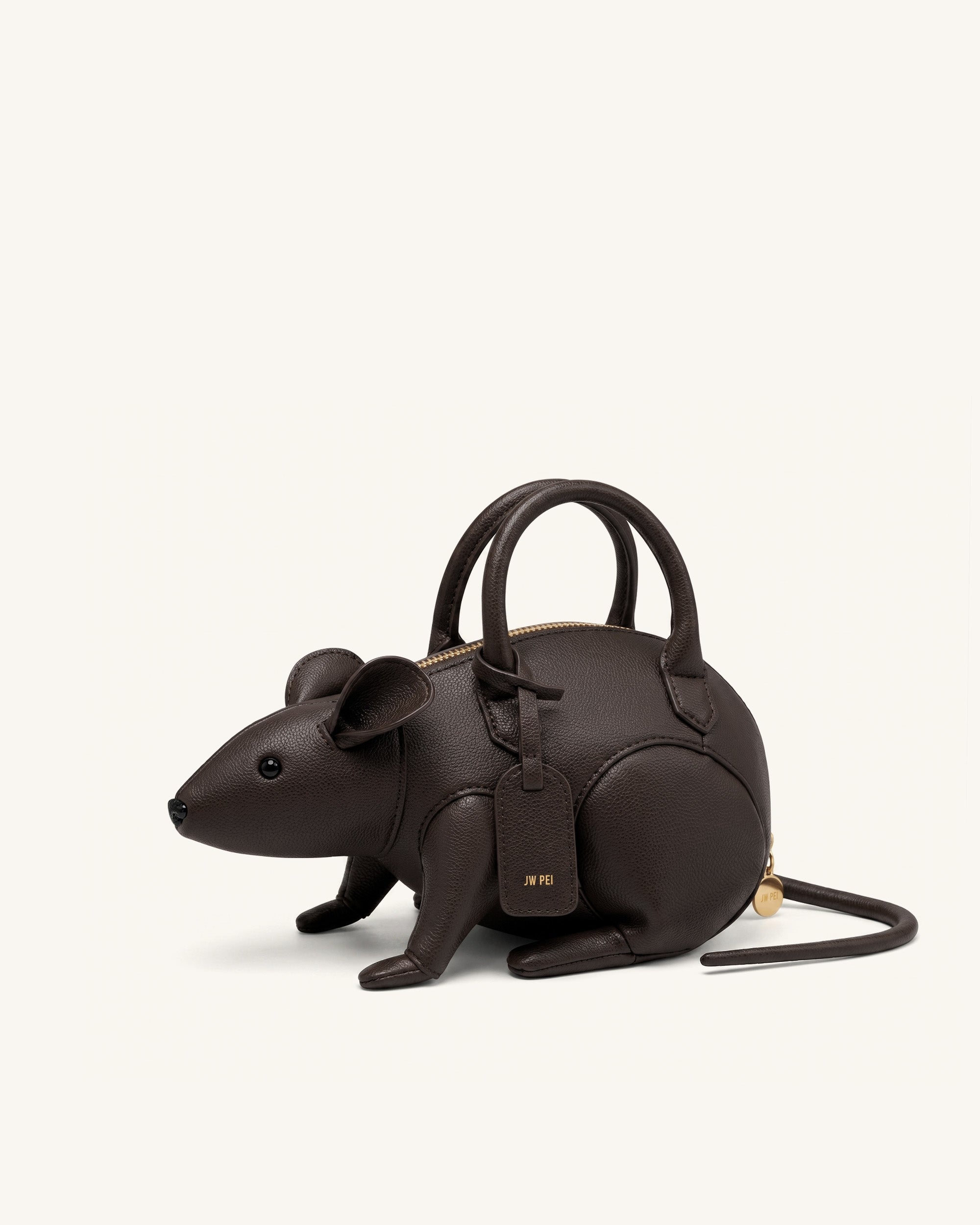 Jw Pei Mia Mouse Top Handle Bag Dark Brown