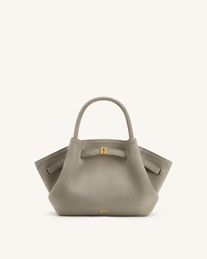 Jw Pei Hana Mini Faux Suede Tote Bag Gray