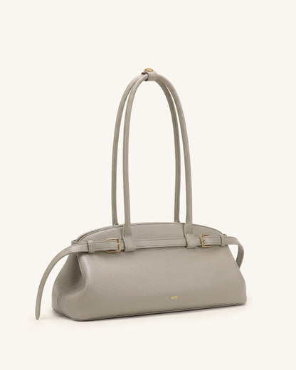 Jw Pei Arden Pebbled Belt Detail East West Shoulder Bag Taupe