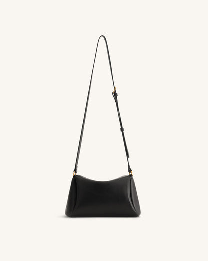 Jw Pei Greta Twist Lock Crossbody Bag Black