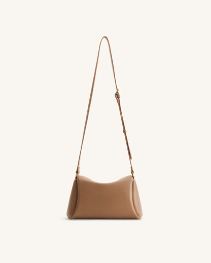 Jw Pei Greta Twist Lock Crossbody Bag Brown