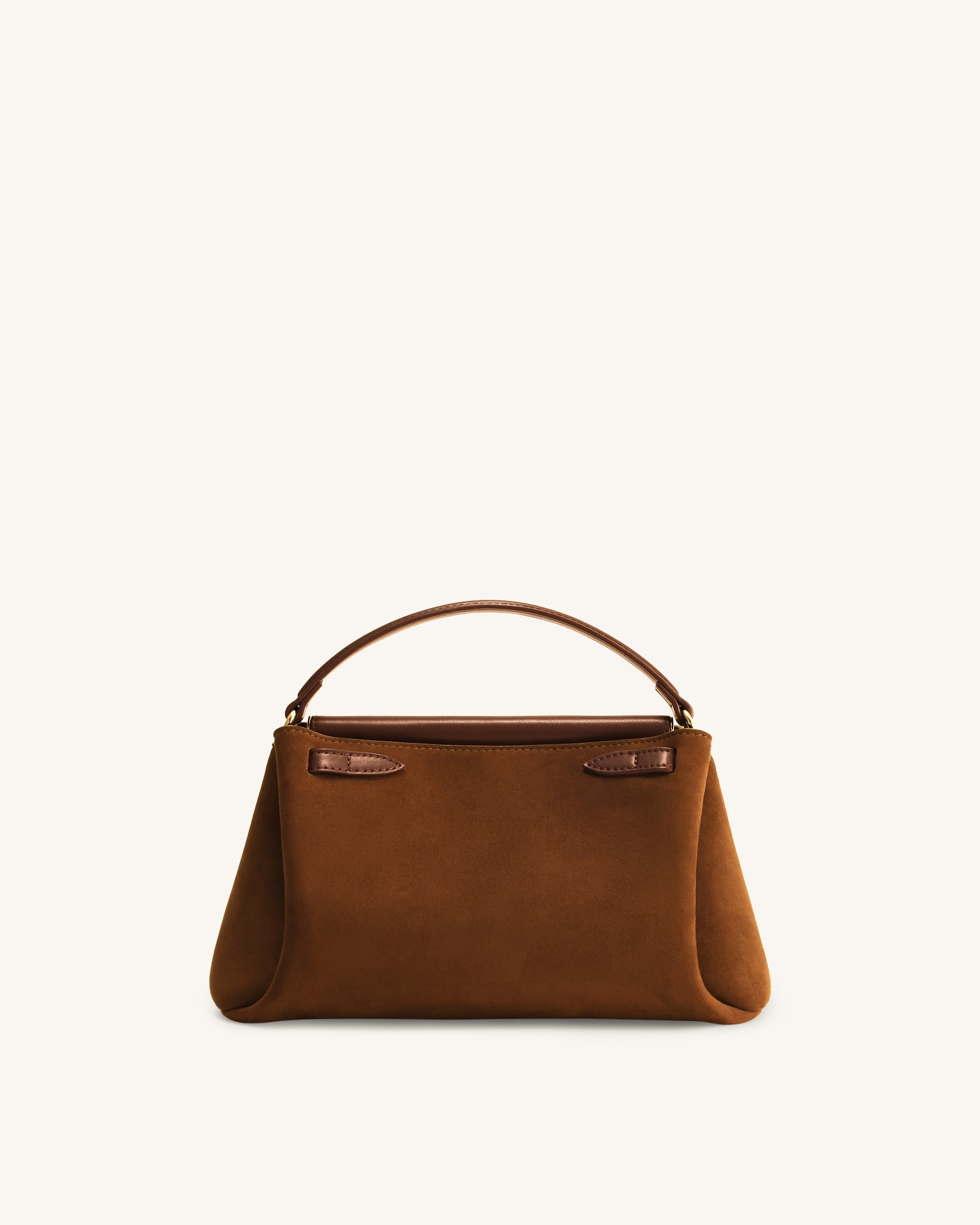Jw Pei Carmen Faux Suede Top Handle Bag Brown