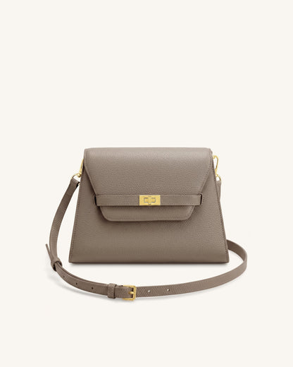 Jw Pei Piper Pebbled Crossbody Bag Taupe