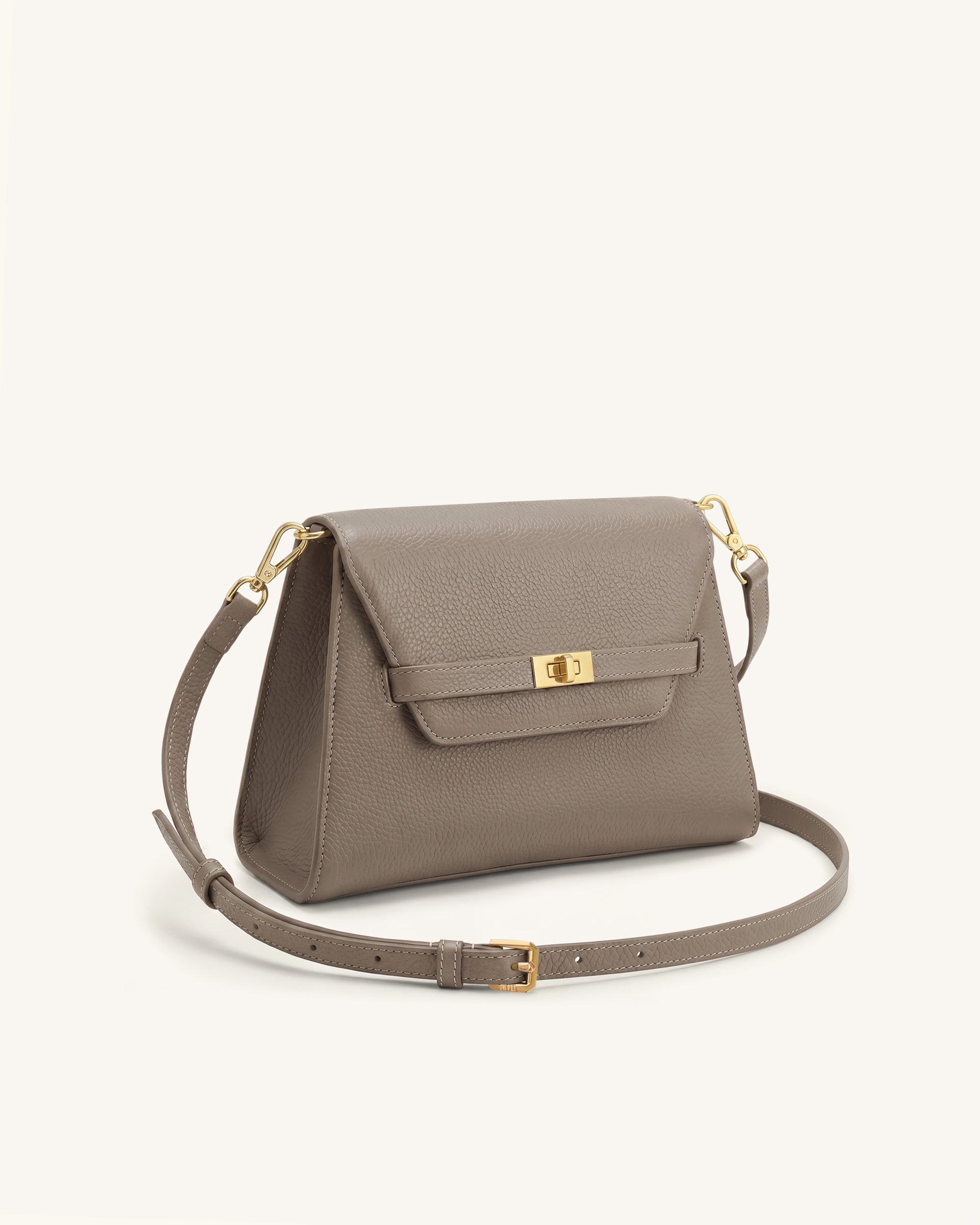 Jw Pei Piper Pebbled Crossbody Bag Taupe