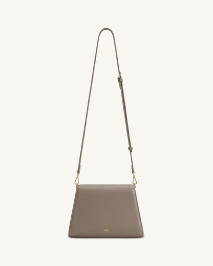 Jw Pei Piper Pebbled Crossbody Bag Taupe