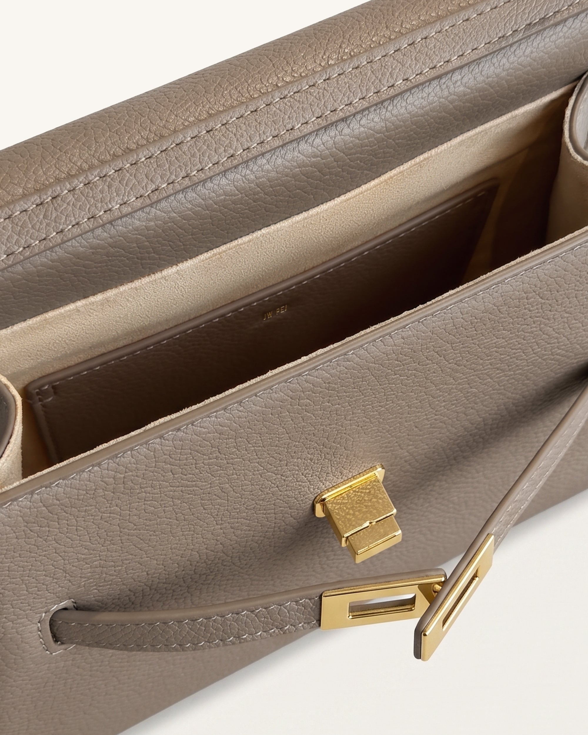 Jw Pei Piper Pebbled Crossbody Bag Taupe