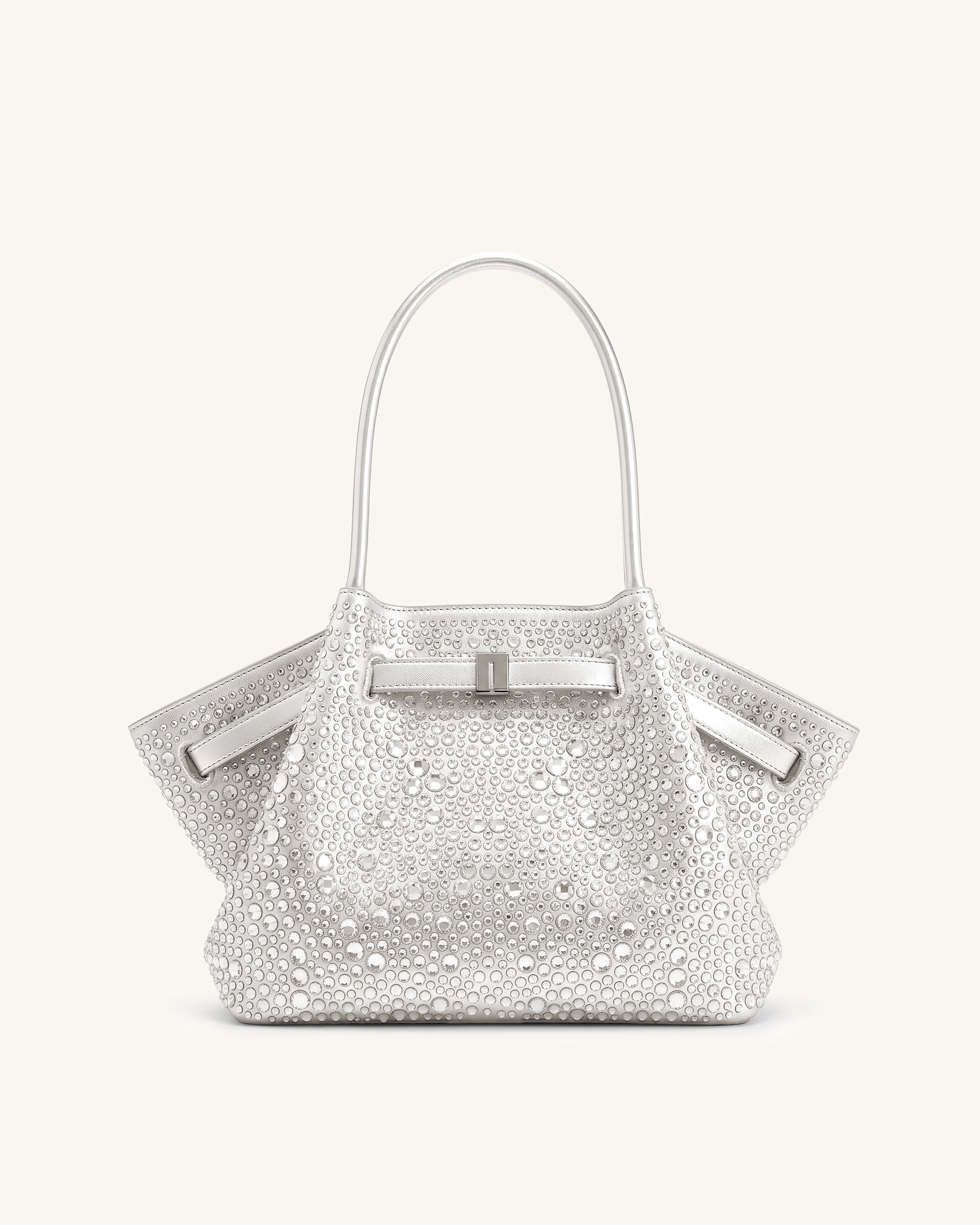 Jw Pei Hana Medium Artificial Crystal Tote Bag Silver